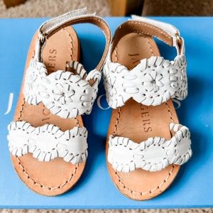 Jack Rogers toddler size 5 white Lauren sandal